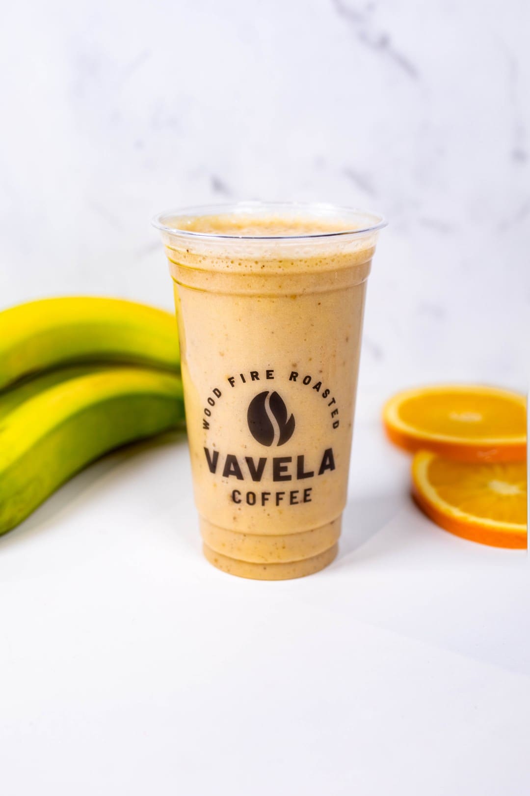 Orange banana smoothie