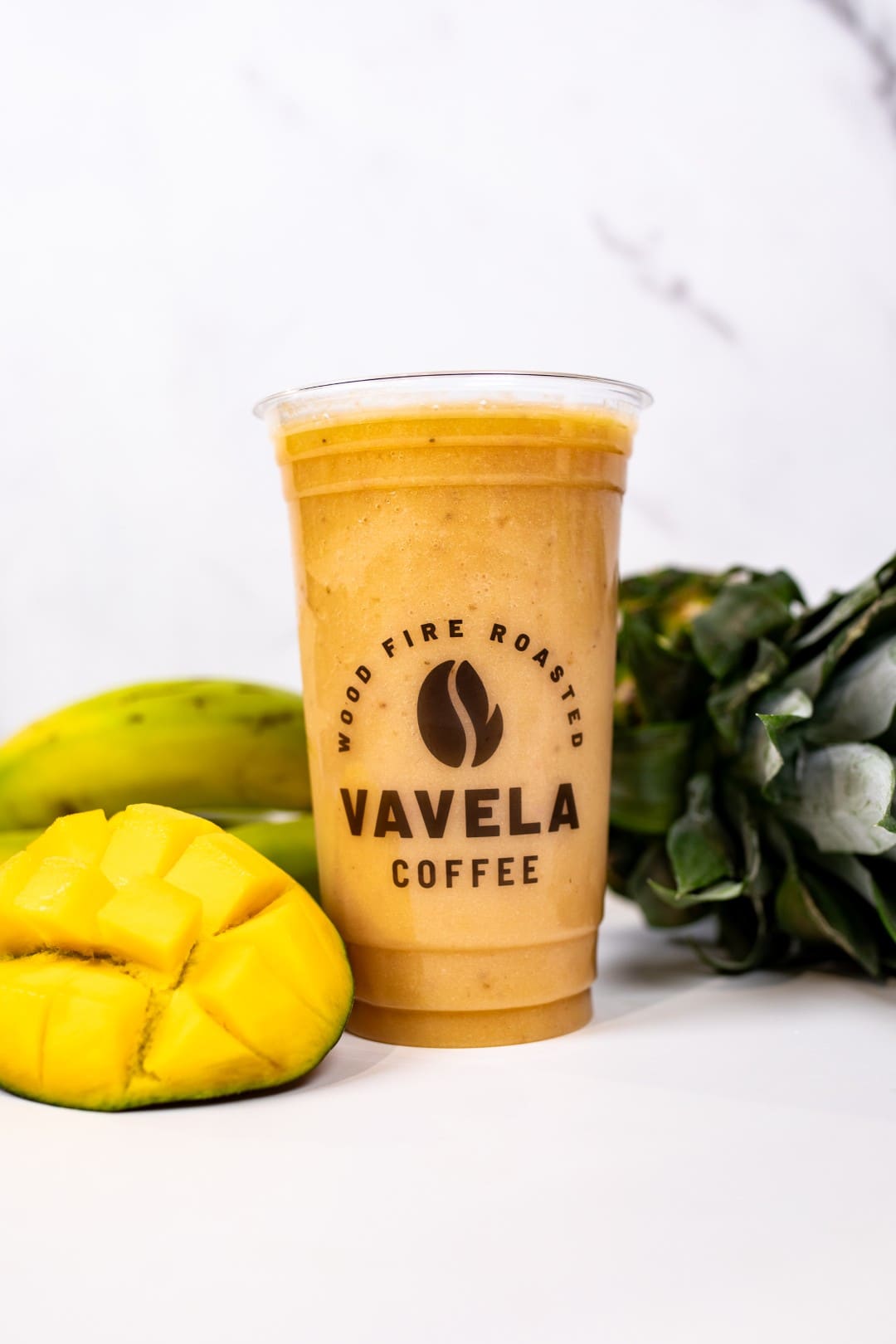Pineapple mango banana smoothie